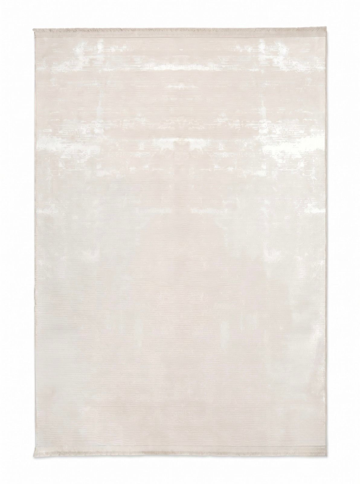 Waschbarer Bambu-Satin Teppich in Creme