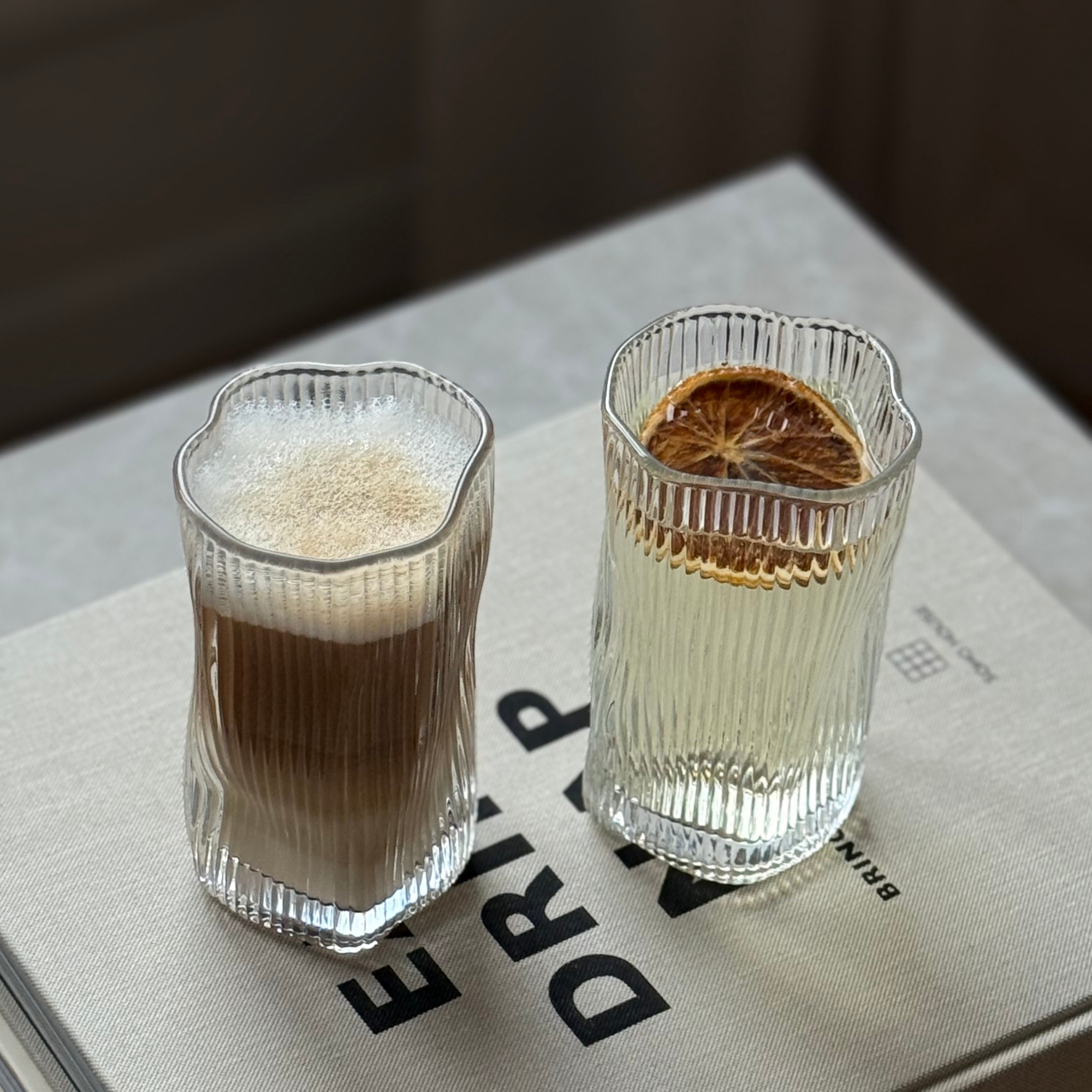 Par Long Stripe Glas 280 ml 2 Teilig