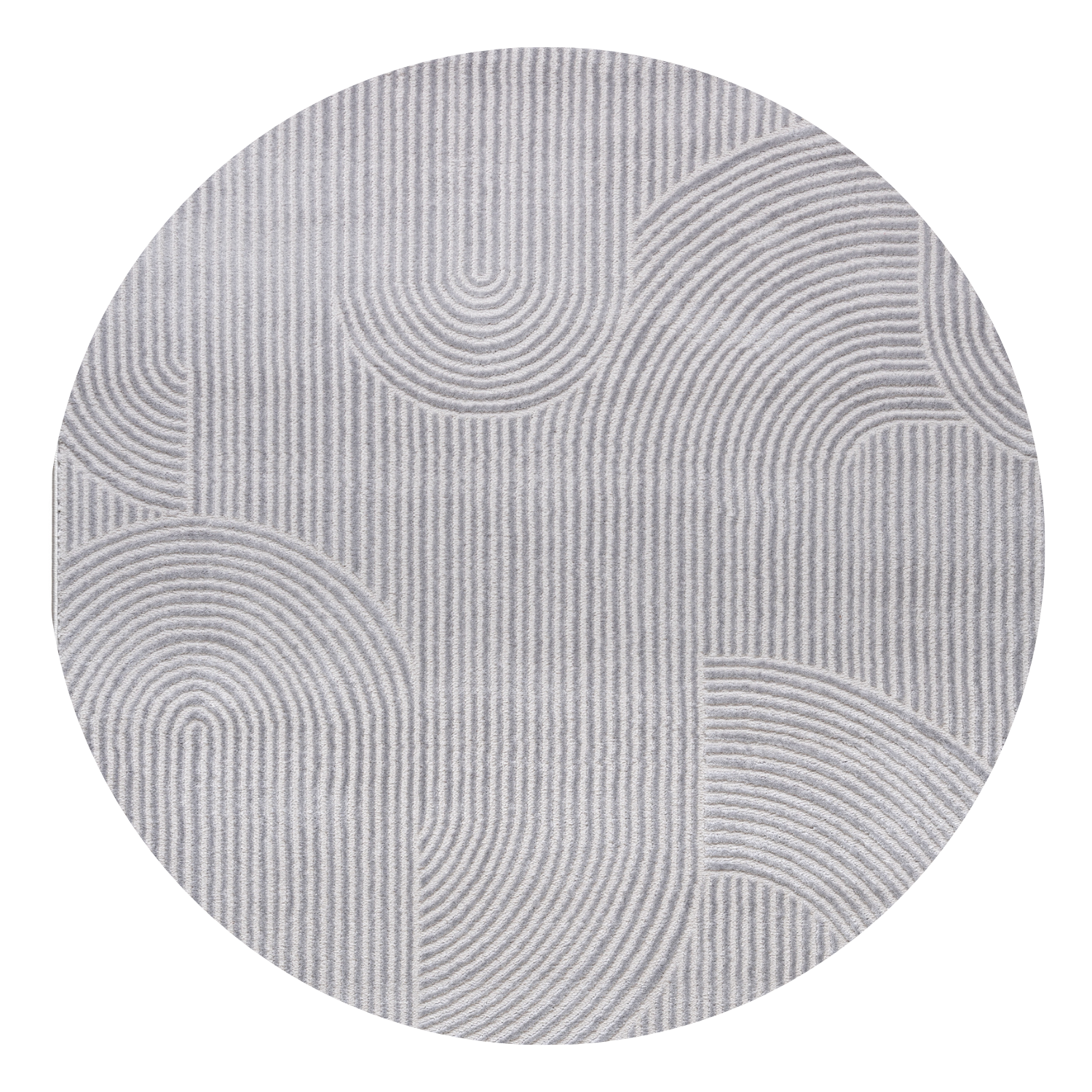 Teppich Imza 1130 Grau Rund