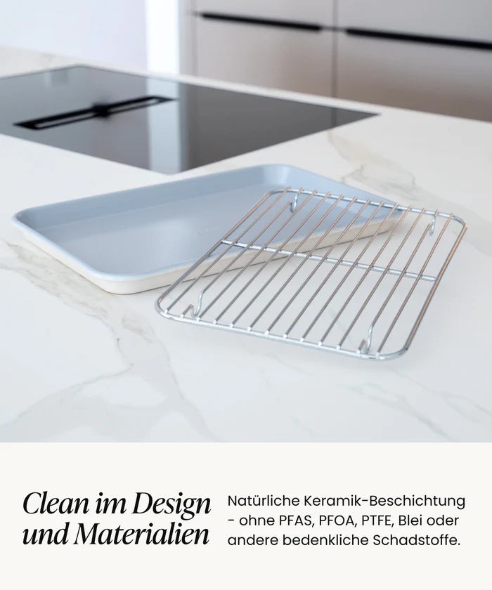 Bloom Backblech mit Auskühlgitter Beige