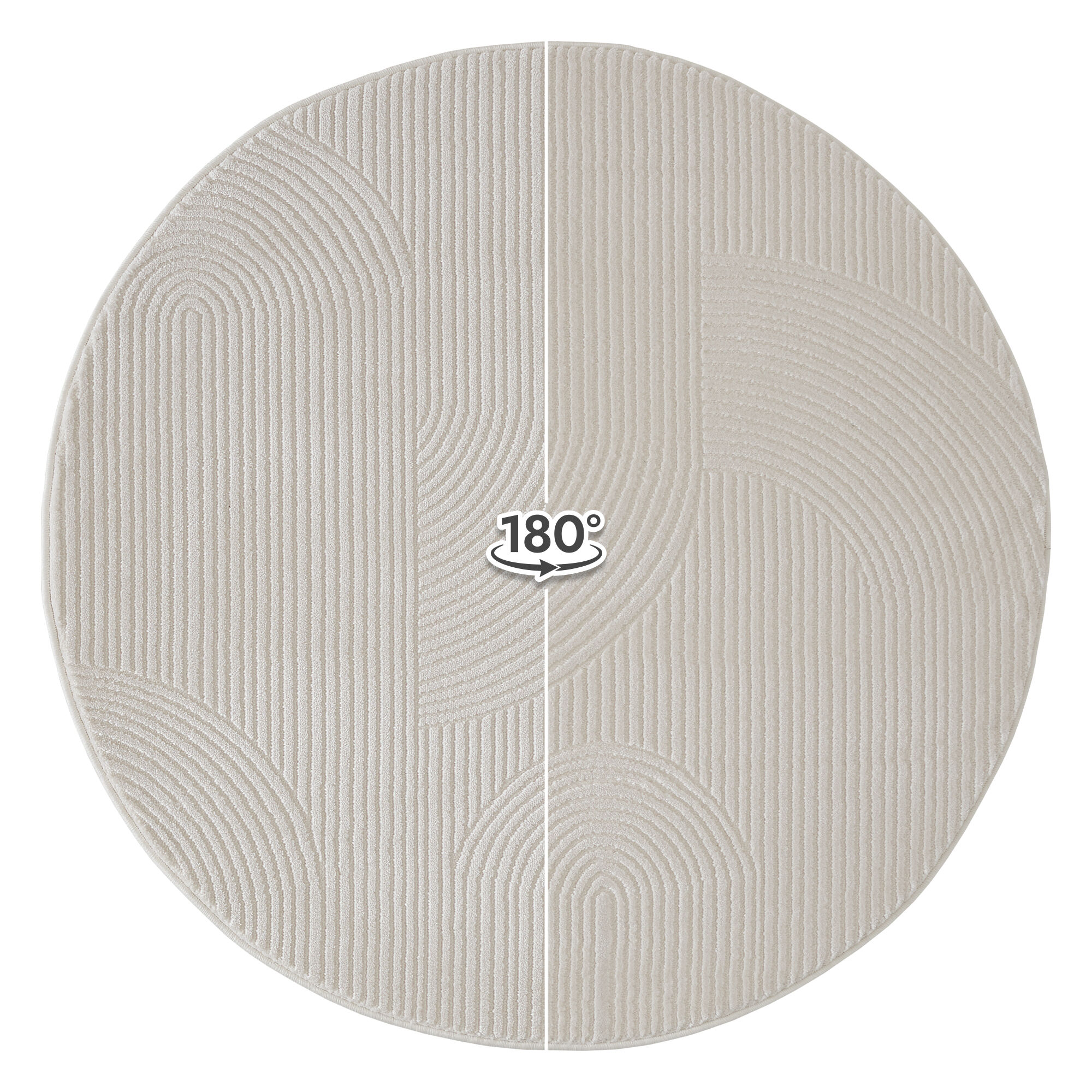 Teppich Imza 1100 Creme Rund Teppich Imza 1100 Creme Rund