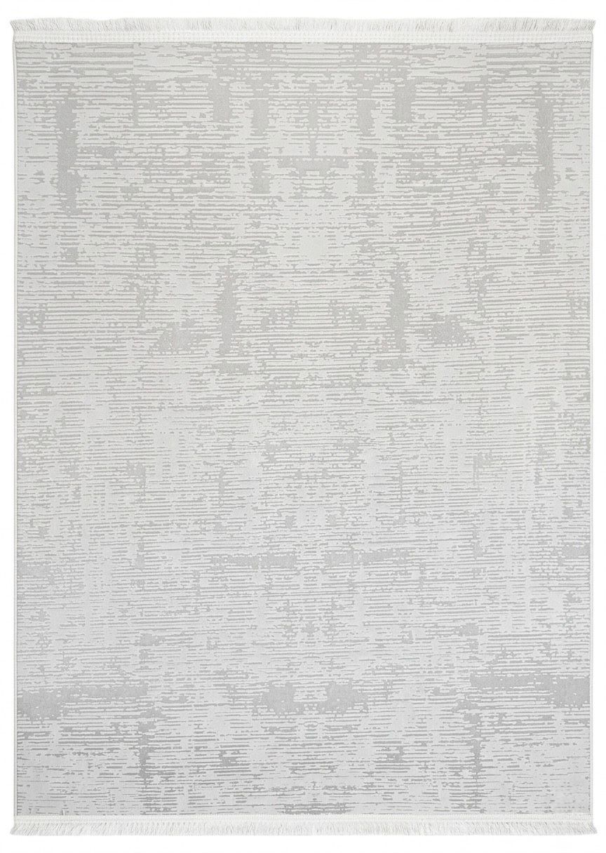 Waschbarer Bambu-Satin Teppich in Grau