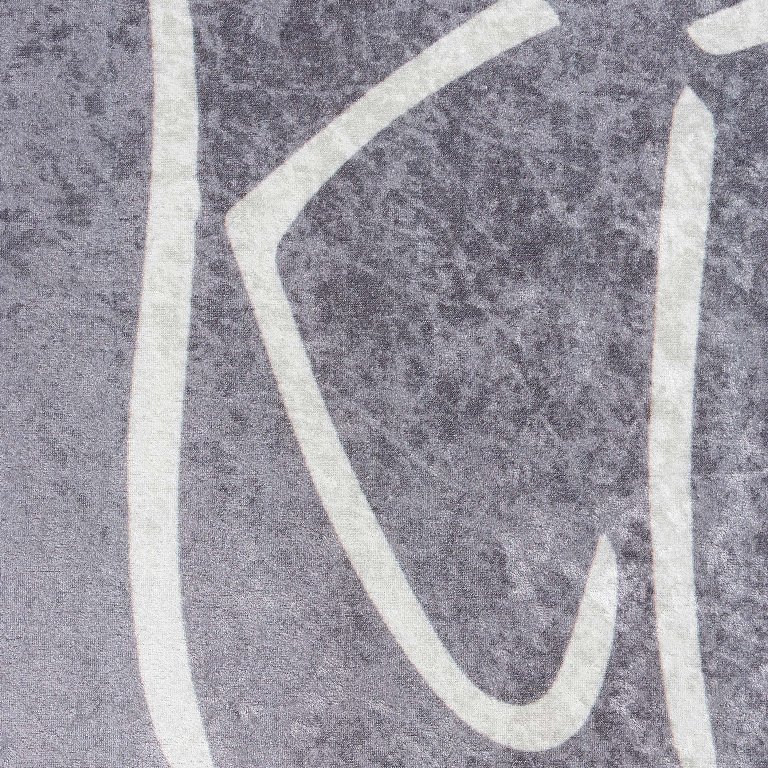Waschbarer Teppich Star 3040 Grau/Weiß | 80x150 cm | 55359