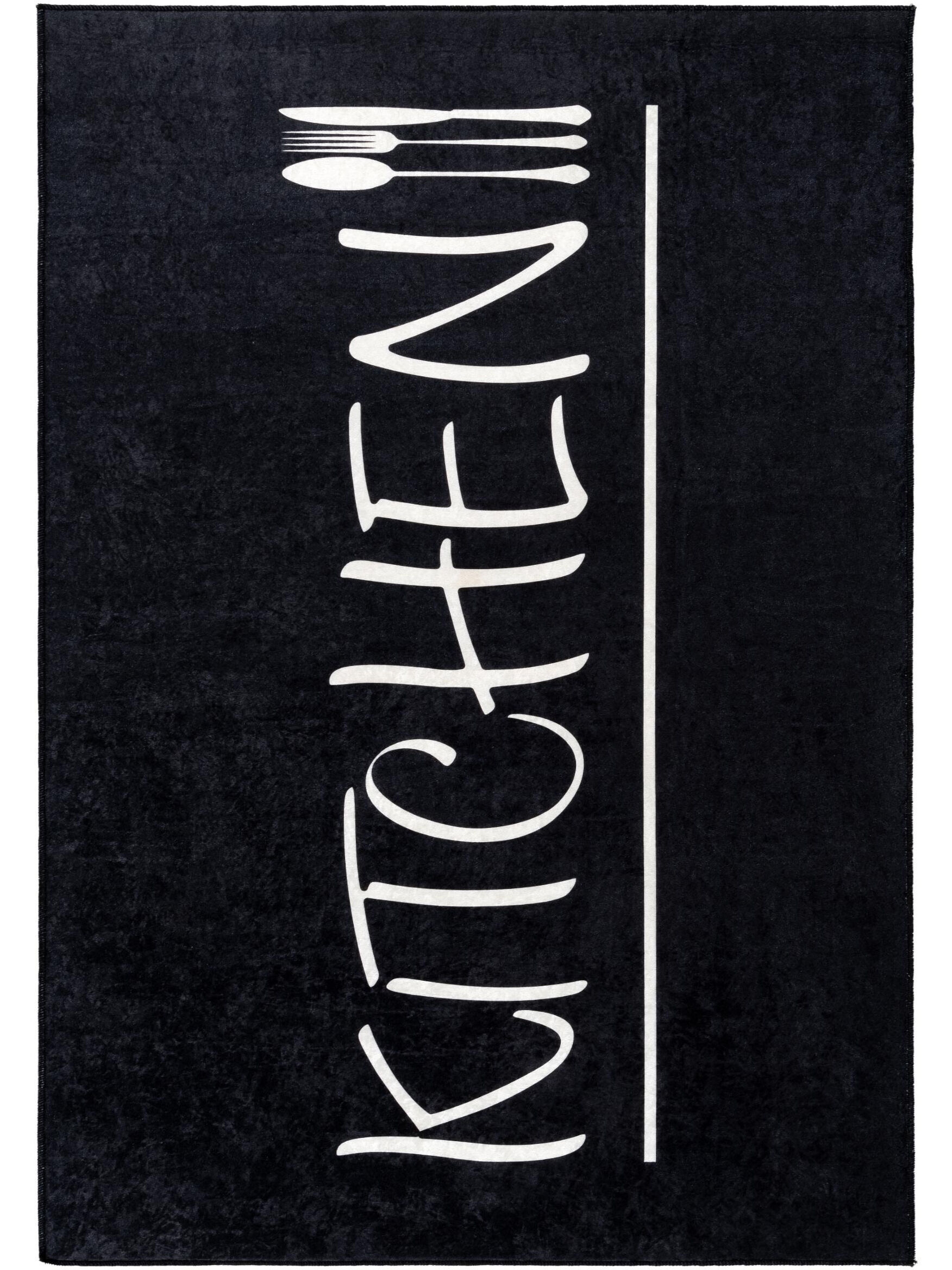 Waschbarer Teppich Star 3040 Schwarz Waschbarer Teppich Star 3040 Schwarz