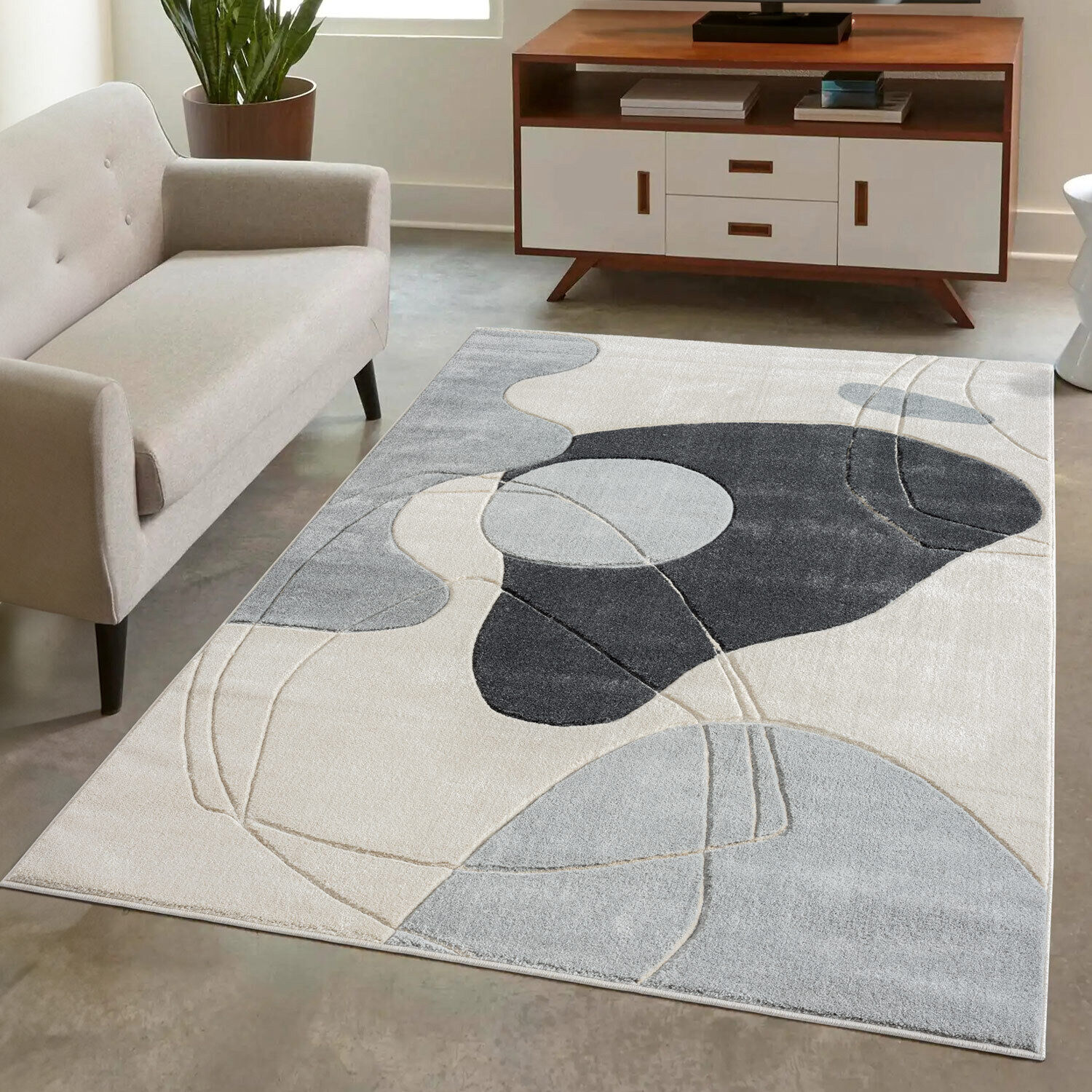 Teppich Manolya GRAU 105
