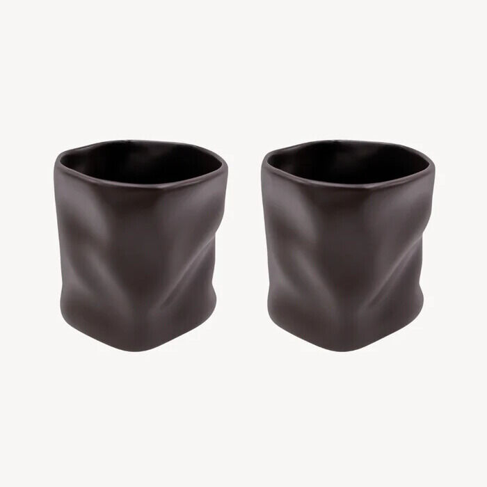 Lava Keramiktassen Duo 2er Set mit matter Mocha-Glasur – 290 ml