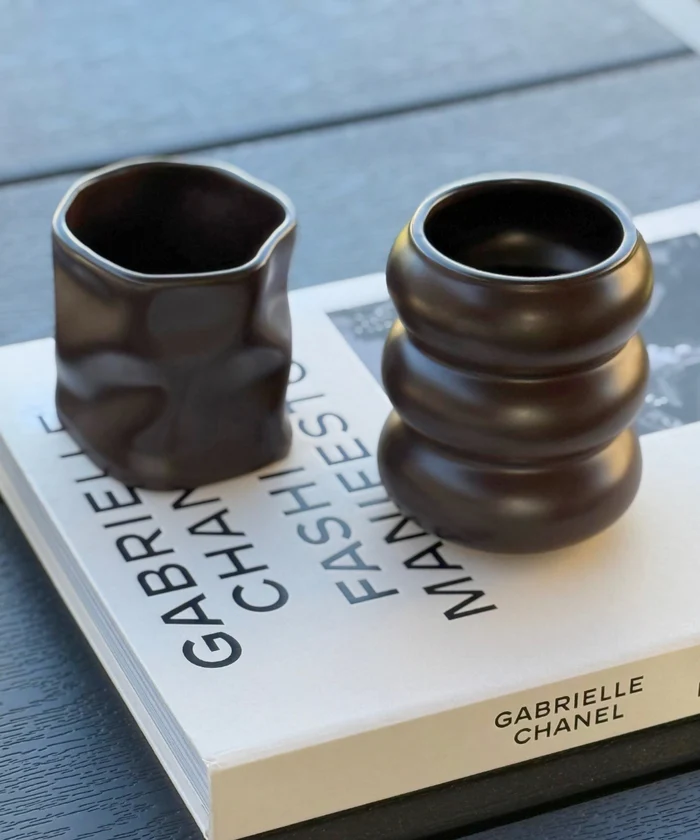 Bliss Matt Mocha Keramiktasse 2er Set - 400 ml