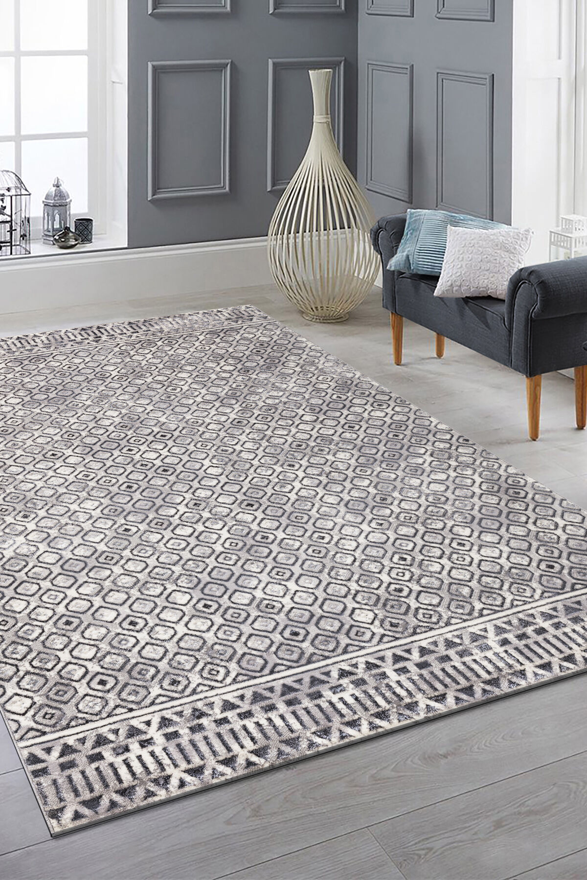 Halı Aura 1590 Gri Halı Aura 1590 Gri