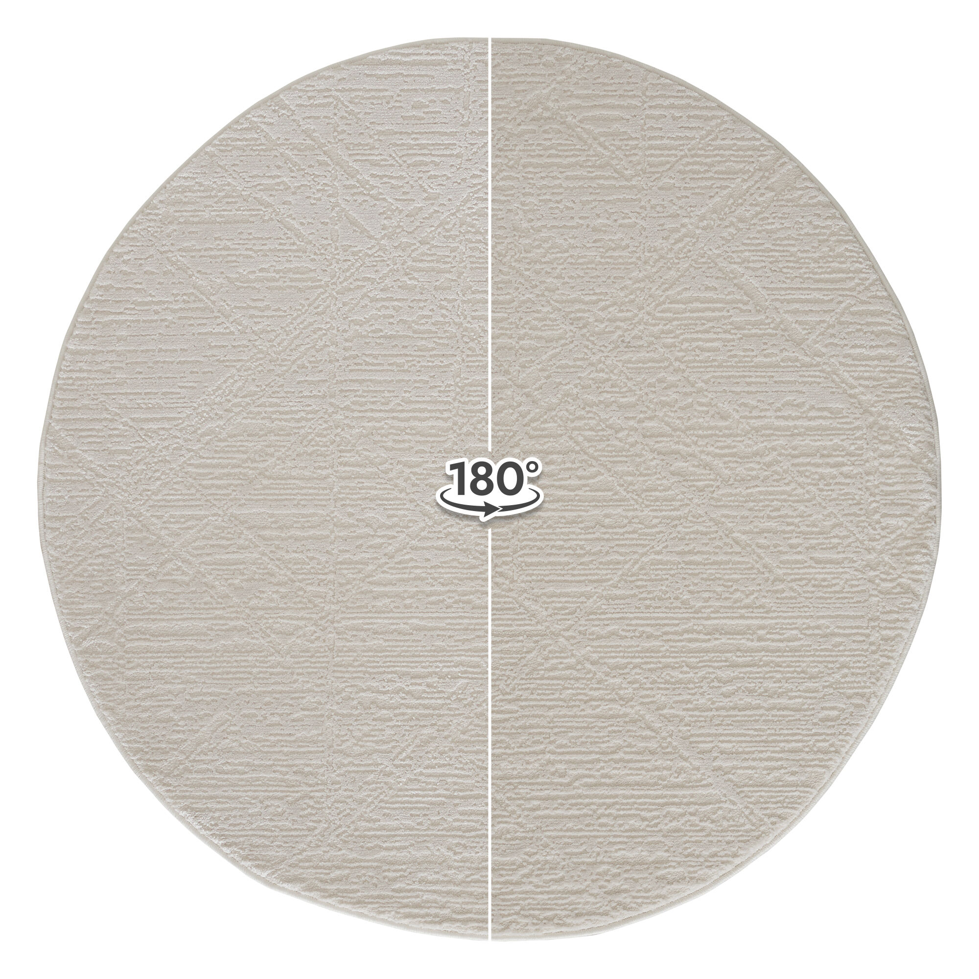 Teppich Imza 1200 Creme Rund Teppich Imza 1200 Creme Rund