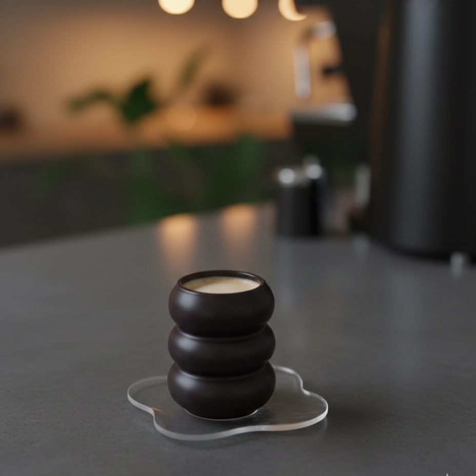 Calma Keramiktassen Duo 2er Set Matt Mocha-400 ml 