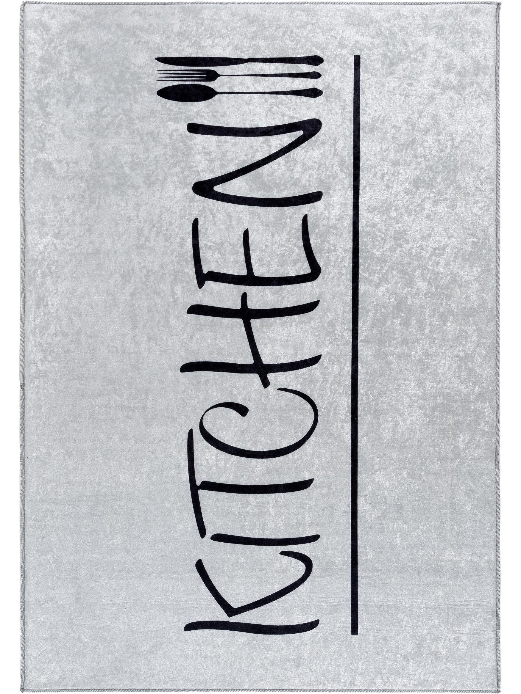 Waschbarer Teppich Star 3040 Grau/Schwarz Waschbarer Teppich Star 3040 Grau/Schwarz