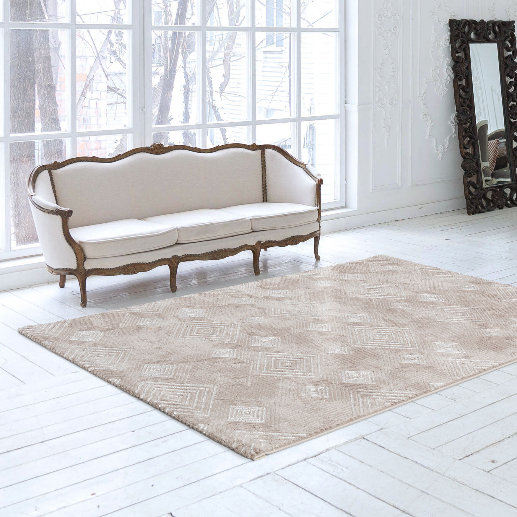 Moderner Teppich Arya 6620 Beige Moderner Teppich Arya 6620 Beige
